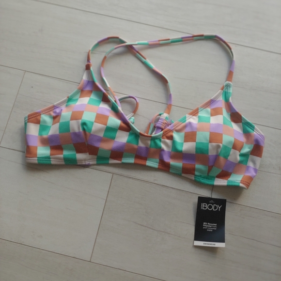 Cotton On BODY NEW Multi Check Bikini Top - Picture 4 of 10